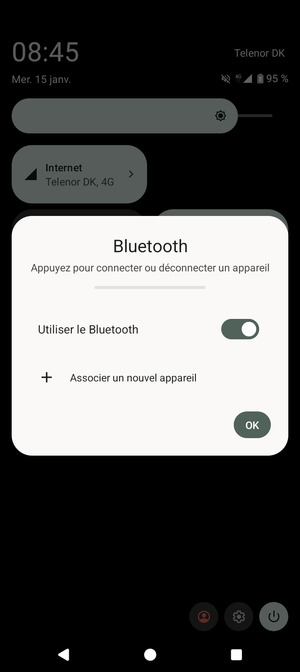 Désactiver le Utiliser le Bluetooth