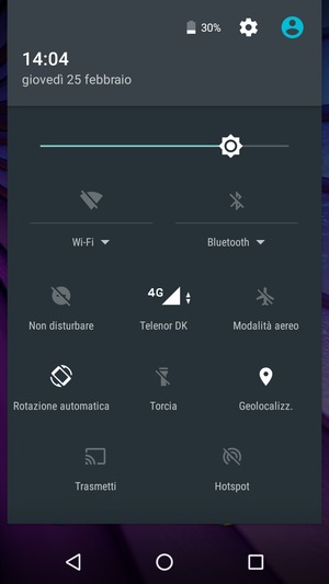 Disattiva Geolocalizz.