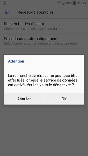 Sélectionnez OK