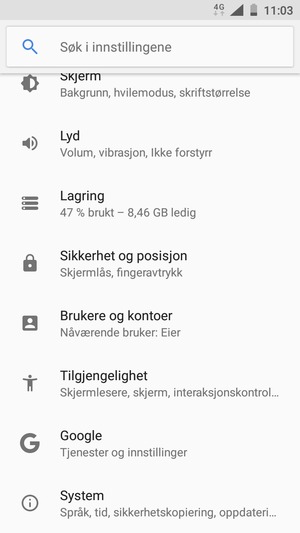 Bla til og velg Brukere og kontoer