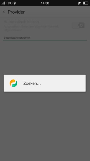 Wacht tot de zoekopdracht beëindigd is