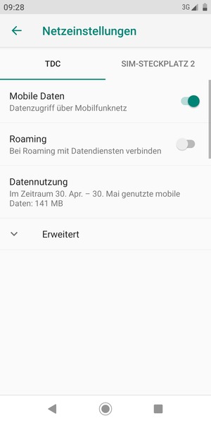 Wählen Sie Public und Erweitert