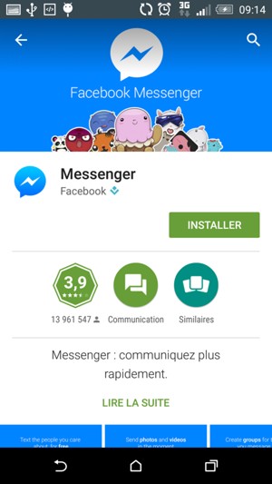 Sélectionnez INSTALLER