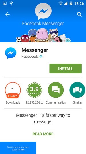 Select INSTALL
