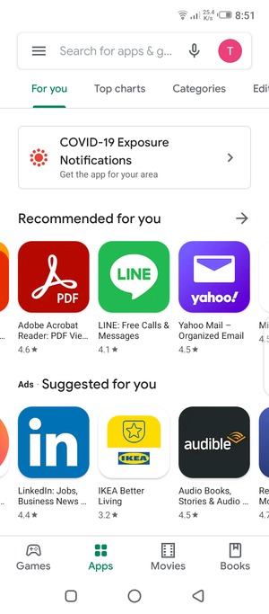 Select the Search bar