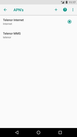 Selecteer de Menu-knop