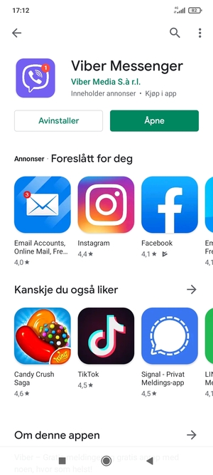 Velg Åpne