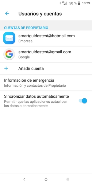 Seleccione su cuenta de Google
