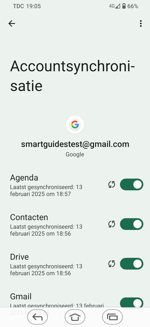 Selecteer de Menu-knop