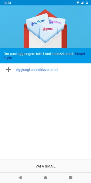 Seleziona Aggiungi un indirizzo email