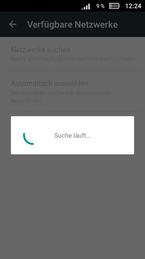 Warten Sie, bis die Suche abgeschlossen ist