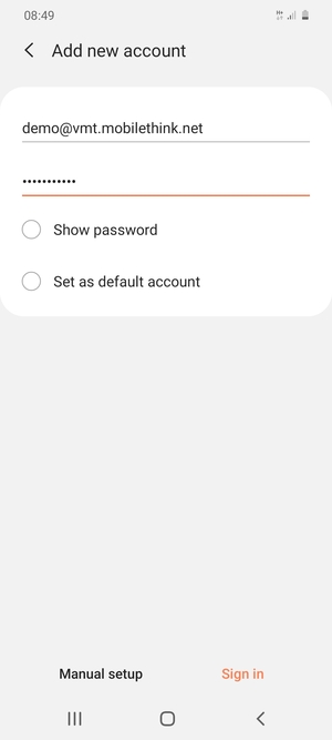 Enter your Email address and Password. Select Sign in