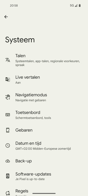 Selecteer Software-updates