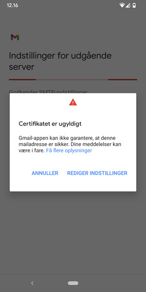 Vælg REDIGER INDSTILLINGER