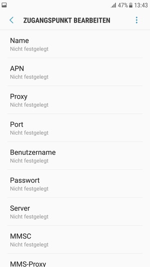 Geben Sie MMS-Informationen ein