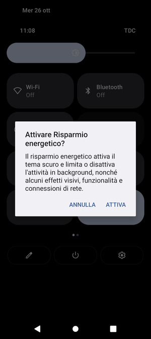 Seleziona ATTIVA