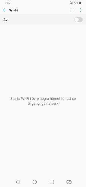 Aktivera Wi-Fi