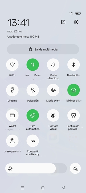 Seleccione Modo silencioso para cambiar al modo silencio