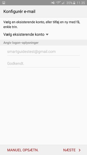 Vælg NÆSTE