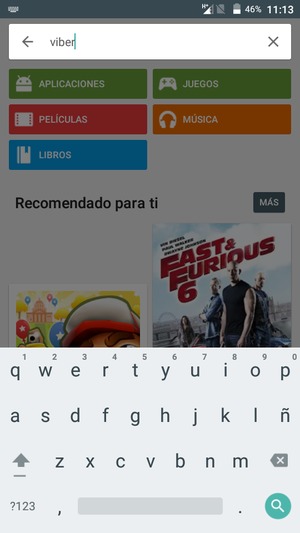 Introduzca el nombre de la aplicación y seleccione Buscar