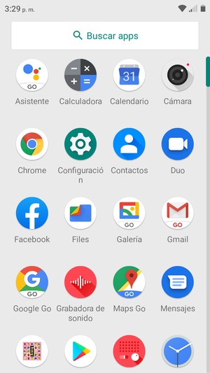 Desplácese y seleccione Configuración