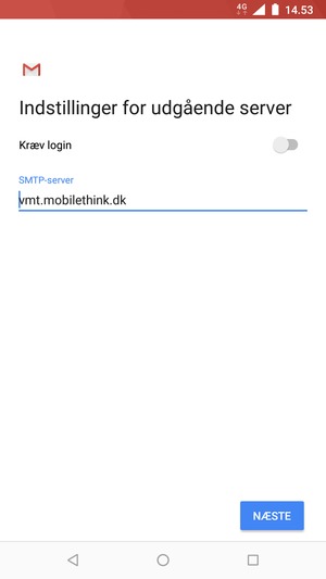 Slå Kræv login fra og vælg NÆSTE