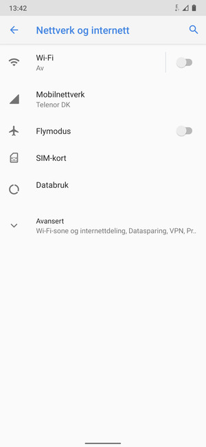 Velg Mobilnettverk
