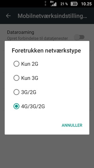 Vælg din foretrukne mulighed