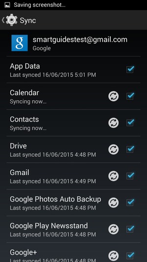 Your contacts from Google will now be synced to your phone