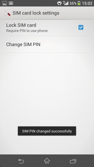 Your SIM PIN has been changed