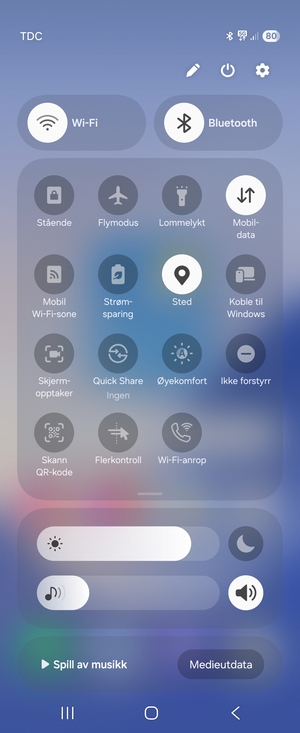 Slå av Wi-Fi og Bluetooth