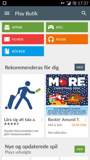 Tryck på Sök-knappen