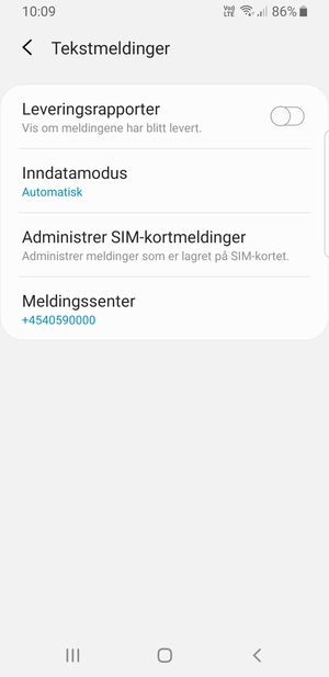 Velg Meldingssenter