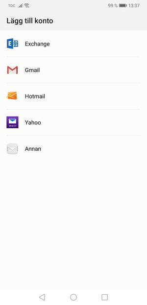 Välj Gmail