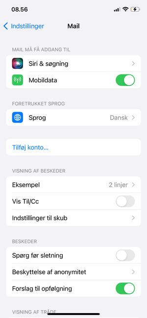 Vælg Tilføj konto...