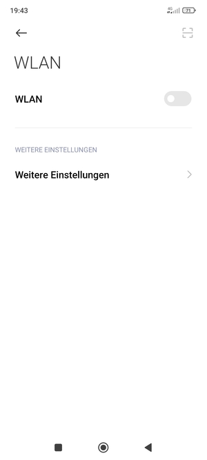 Schalten Sie WLAN ein