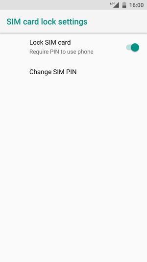 Select  Change SIM PIN