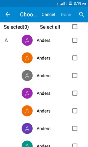 Check the Select all checkbox
