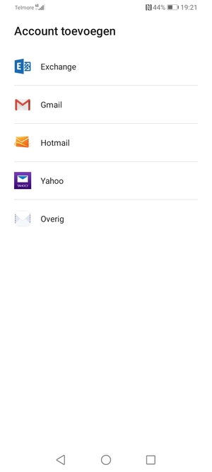 Selecteer Gmail