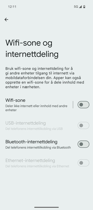 Velg Wifi-sone