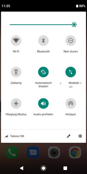 Pas helderheid aan op het vereiste niveau