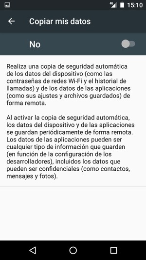 Active Copiar mis datos