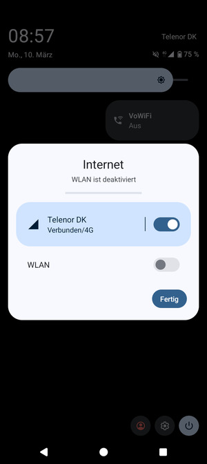 Wählen Sie Fertig