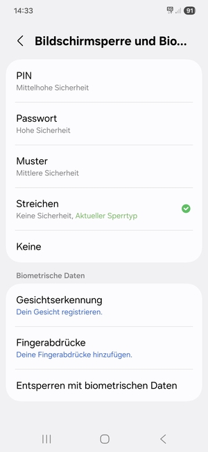 Wählen Sie Muster