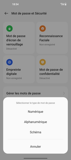 Sélectionnez Schéma
