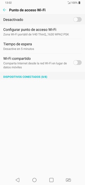 Seleccione Configurar punto de acceso Wi-Fi