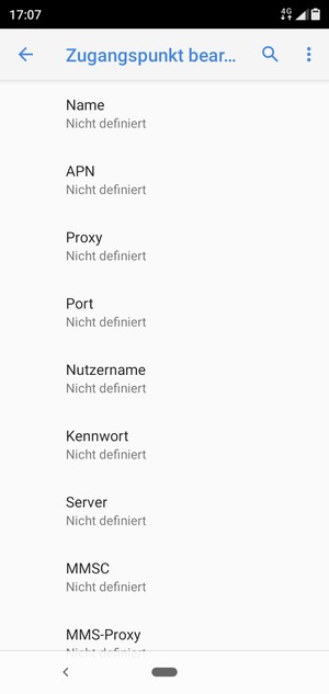 Geben Sie MMS-Informationen ein