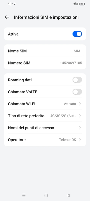 Seleziona Nomi dei punti di accesso