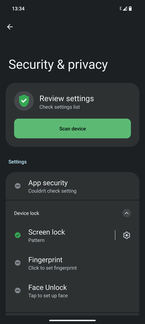 Your phone is now secure with a screen lock