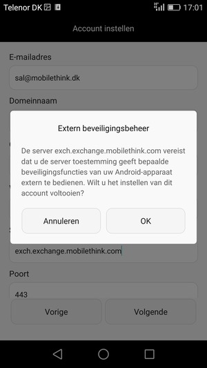 Selecteer OK